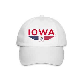 Iowa Fan T-Shirt – Your State! - Baseball Cap - white/white - Front