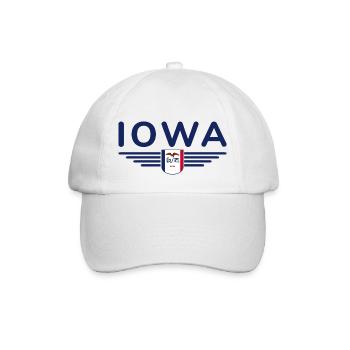 Iowa Fan T-Shirt – Your State! - Baseball Cap - white/white - Front