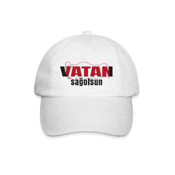 vatan sagolsun v3 - Baseballkappe - Weiß/Weiß - Vorne