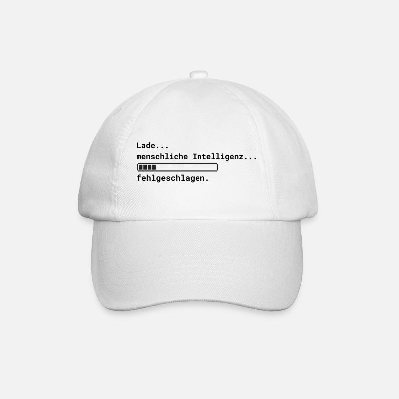 Lade Intelligenz - Baseballkappe - Weiß/Weiß