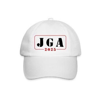 Jga 2025 Junggesellenabschied - Baseballkappe - Weiß/Weiß - Vorne