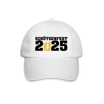 Schützenfest 2025 - Baseballkappe - Weiß/Weiß - Vorne