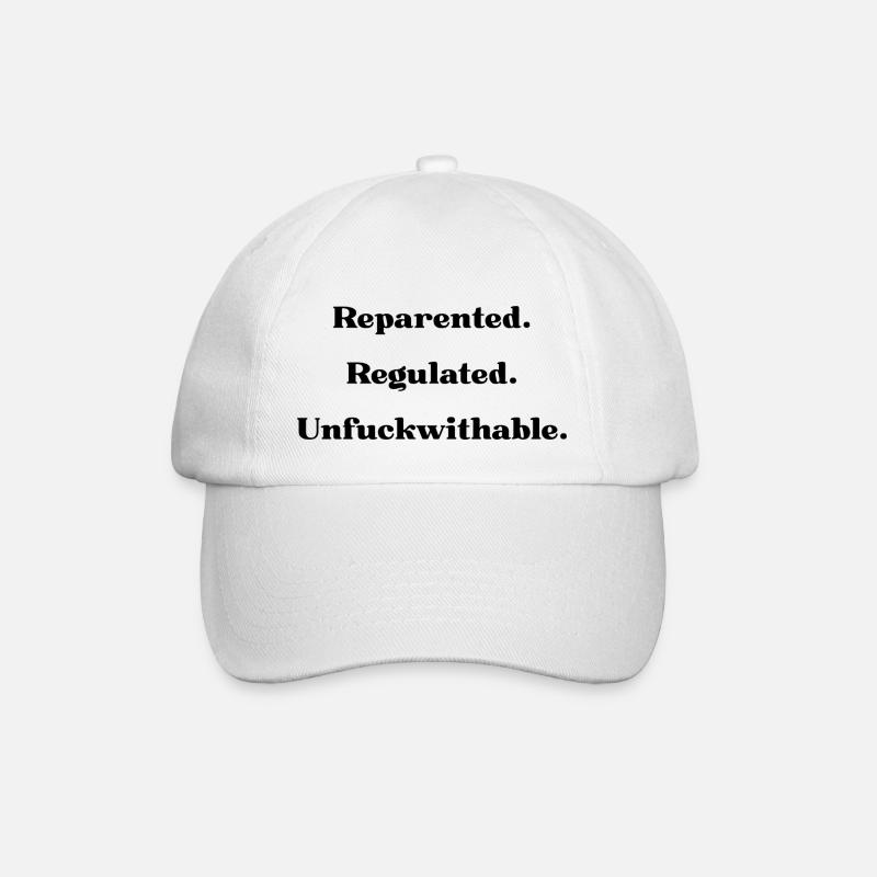 Reparentalité. Régulé. Inimaginable - Casquette classique - blanc/blanc