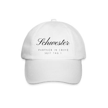 Sister - Baseball Cap - white/white - Front
