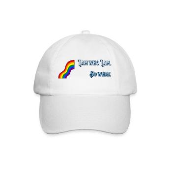 I am - Baseball Cap - white/white - Front