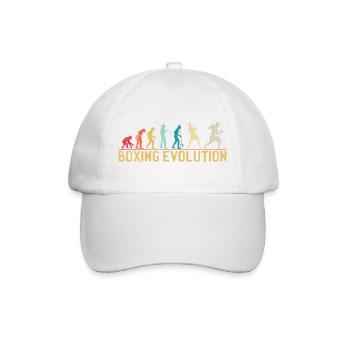 Boxing Evolution Progression Design - Baseball Cap - white/white - Front