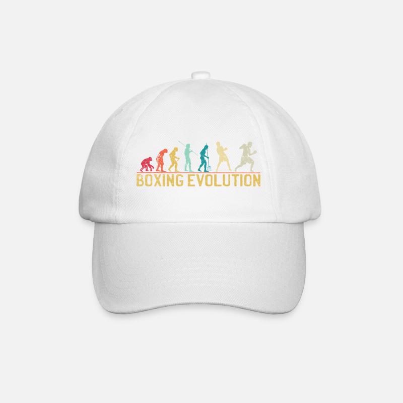 Boxen Evolution Progression Design - Baseballkappe - Weiß/Weiß
