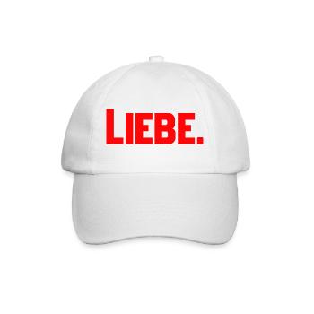 Liebe - Baseballkappe - Weiß/Weiß - Vorne