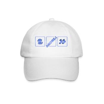 Birth of Andrej - Baseball Cap - white/white - Front