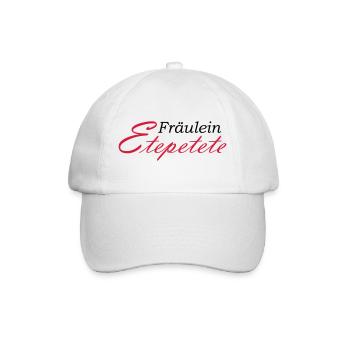 Miss Etepetete lettering - Baseball Cap - white/white - Front