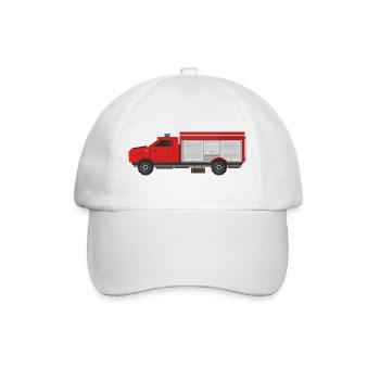 Camion de pompiers - Casquette classique - blanc/blanc - Devant