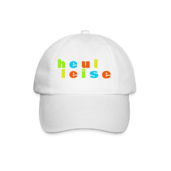 Heul Leise - Baseballkappe - Weiß/Weiß - Vorne