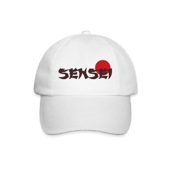 Sensei Text japan - Baseball Cap - white/white - Front