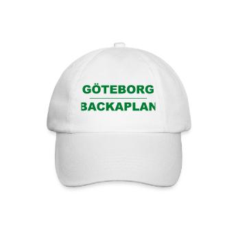 Göteborg Backaplan – Green-black design - Baseball Cap - white/white - Front