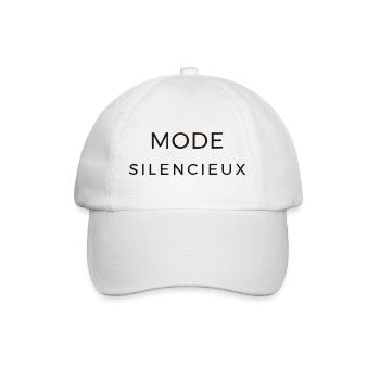 Mode_silencieux - Casquette classique - blanc/blanc - Devant