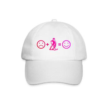 A motif only for floorball - Baseball Cap - white/white - Front