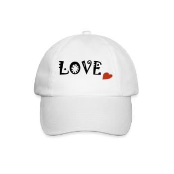 Love - Baseball Cap - white/white - Front