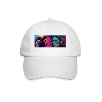 Music Psychedelic - Baseball Cap - white/white - Front