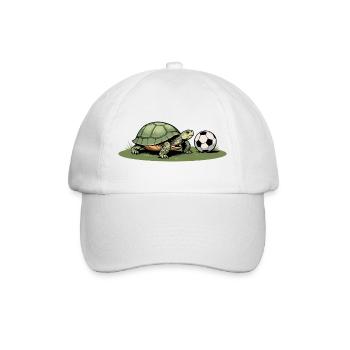 Turtle and football - Baseball Cap - white/white - Front