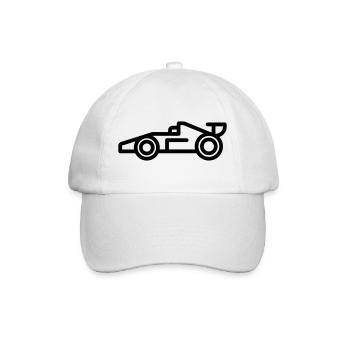 Race Car - Baseball Cap - white/white - Front
