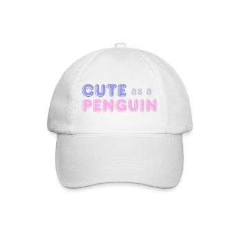 Mignon comme un manchot - Casquette classique - blanc/blanc - Devant
