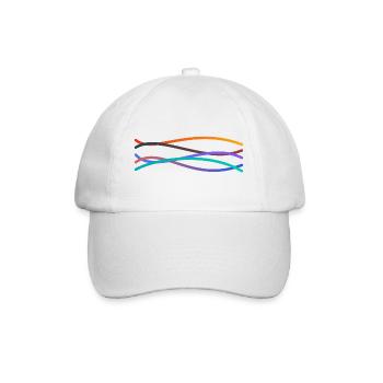 Vagues colorées - Casquette classique - blanc/blanc - Devant