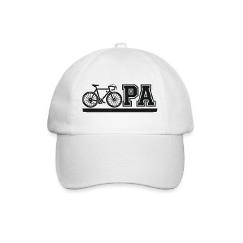 Grand-père motard juste cool en conduisant une moto - Casquette classique - blanc/blanc - Devant