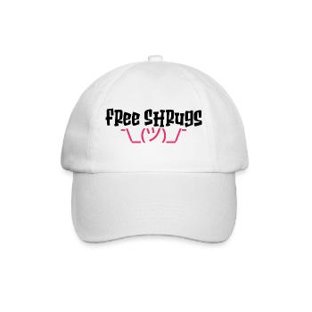 Free Shrugs Funny Sarcastic Quote - Baseball Cap - white/white - Front