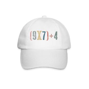 67 - Soixante-sept Numéro 67 Mème Six Sept Math Int - Casquette classique - blanc/blanc - Devant