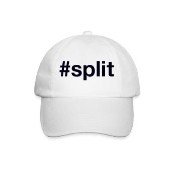 Split Hrvatska Croatia Kroatien Hashtag - Baseball Cap - white/white - Front