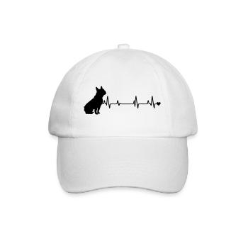 Chien - Casquette classique - blanc/blanc - Devant