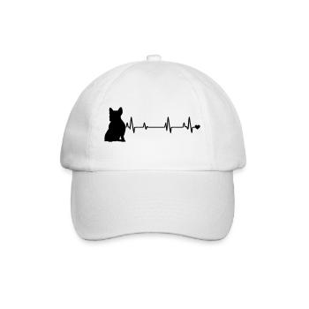 Chien - Casquette classique - blanc/blanc - Devant