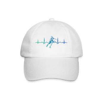 Geschenkidee für Pickleball Fans mit pickleballers - Baseballkappe - Weiß/Weiß - Vorne