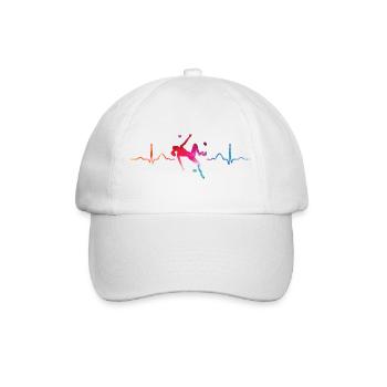 Boulderer heartbeat Bouldering Bouldering - Baseball Cap - white/white - Front