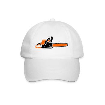 Tronçonneuse Tronçonneuse Bûcheron Bûcheron - Casquette classique - blanc/blanc - Devant