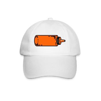Sauce Bottle BBQ Grilling Ketchup Food Truck - Baseball Cap - white/white - Front