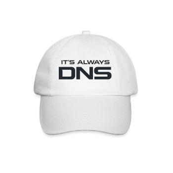 DNS Always: Tech Typography - Baseballkappe - Weiß/Weiß - Vorne