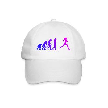 Gift idea for a running with running - Baseball Cap - white/white - Front