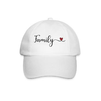 Family Heart - Baseball Cap - white/white - Front
