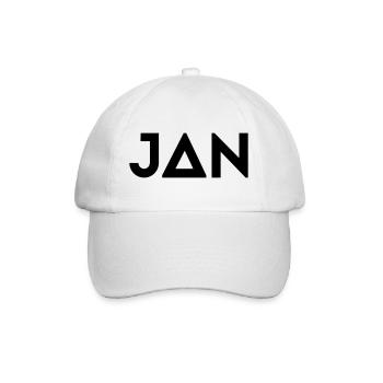 First name Jan - Baseball Cap - white/white - Front
