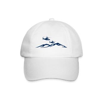 Pilote de montagne en hélicoptère - Casquette classique - blanc/blanc - Devant