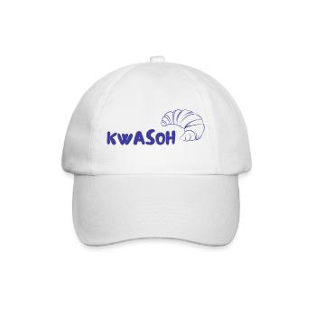KWASOH Croissant Logo Print - Baseballkappe - Weiß/Weiß - Vorne