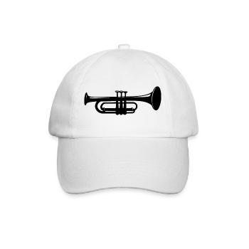 trumpet - Baseball Cap - white/white - Front