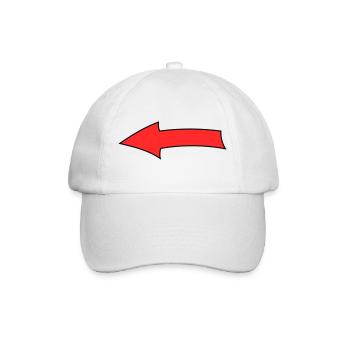 Arrow bow - Baseball Cap - white/white - Front