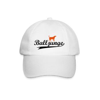 Ball boy two-color - Flex / Flock - Baseball Cap - white/white - Front