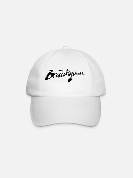 Bräutigam - Baseballkappe - Weiß/Weiß