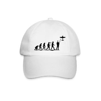 evolution modellfliegen - Baseballkappe - Weiß/Weiß - Vorne