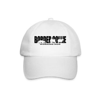 BORDER COLLIE WORKING DOG Wilsigns Dog Dog - Baseball Cap - white/white - Front