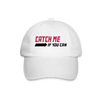 Catch me if you can - Baseballkappe - Weiß/Weiß - Vorne