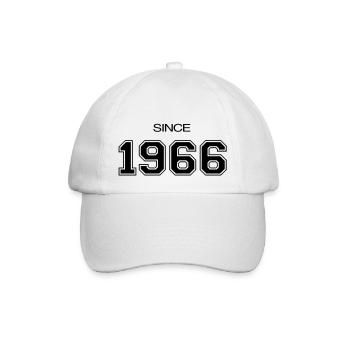 cadeau d'anniversaire 1966 - Casquette classique - blanc/blanc - Devant